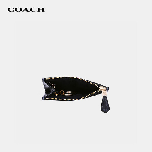 COACH蔻驰女士卡包经典老花多卡位卡夹织物配皮证件包轻奢风礼物女 CU988 IMX1X