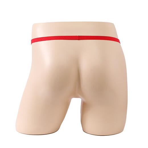 Long Night Men's Stretch Underwear Christmas Feather New European and American Men's Sexy Underwear Thong Green