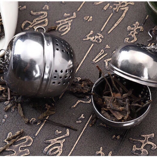 Zhiyao stainless steel seasoning ball 304 tea ball egg-shaped Weibao seasoning ball multi-purpose soaked flower filter ball pepper soup brine 410 large size 1 pack 5.5cm