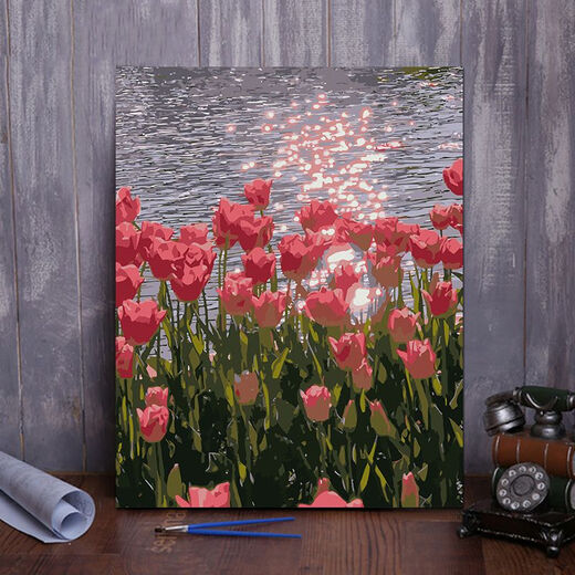 Clcey Butterfly Цифровая масляная живопись DIY Ручная роспись в китайском стиле Красивая бабочка декоративная живопись подарка на день рождения F091-S756-полная экрана Rose 60*75 Внутренняя рама с твердым деревом + пигментная щетка