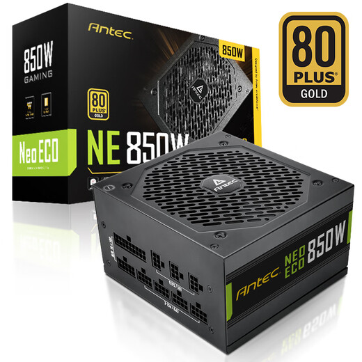 
Antec Antec NE850 gold medal full module/all-Japanese electrolytic capacitor/equipped with Pcle16Pin power cord/fan start and stop/computer host power supply 850W