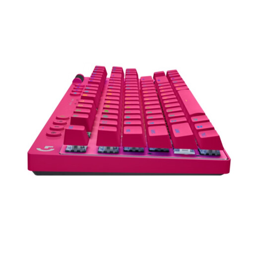 Logitech (G)PRO X TKL/PRO X TKL RAPID Wireless Bluetooth Wired Professional E-sports Game Colorful Backlit Mechanical Keyboard PRO X TKL Pink Three-Mode (Tea Roll)
