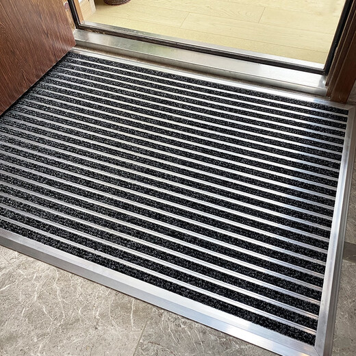 Zunxun outdoor non-slip floor mat stainless steel aluminum alloy dust-proof household high-end entry door carpet door entry door mat door light gray 900MM 600MM