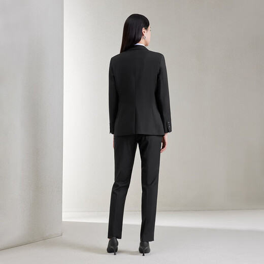 HLA Hailan House suit women's lapel collar elastic suit women's spring