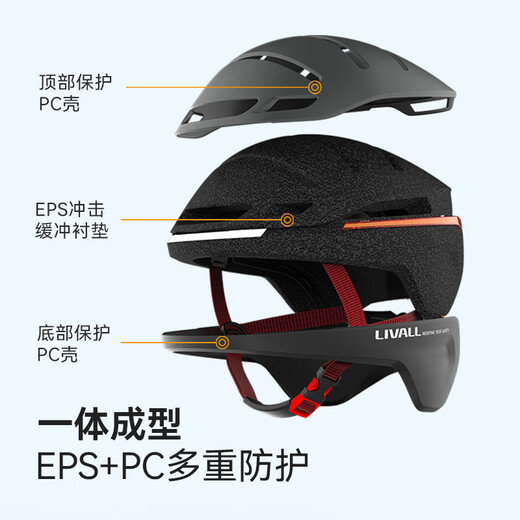 Casque de cyclisme intelligent Livall, Bicycle Road Bike Commutant Casque avec des lumières, des hommes et des femmes