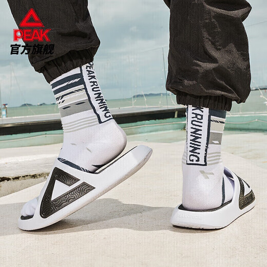 Peak style extreme slippers men couple summer sandals sports non-slip beach shoes women's shit feel casual shoes E92037L