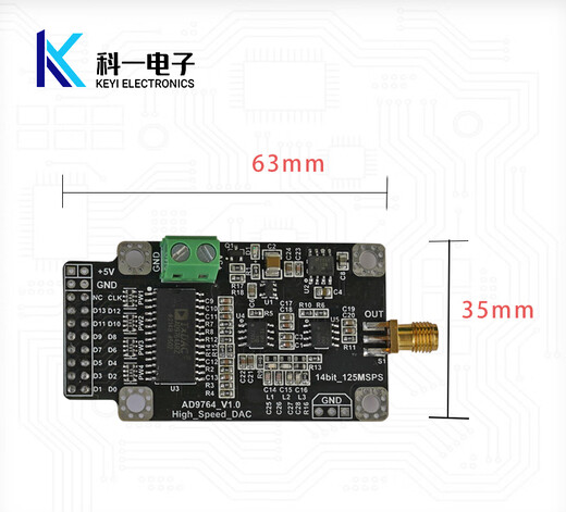 AD9764 Generador de forma de onda DAC de alta velocidad Generador Digital-to Analog Converter Módulo de 14 bits 125M PAQUETO DE DESARROLLO FPGA