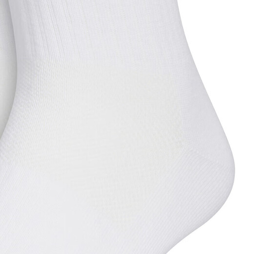 Adidas socks men and women's socks 25 autumn new product outdoor socks breathable casual socks mid-tube socks three pairs JC9273/white/three pairs S