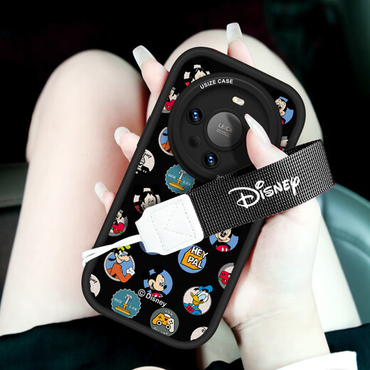 [Disney Autoration] Huawei Series Mobile Telephone Case Mate60Pro Nicho 40Pro NUEVA LENTE DE SILICONA, todas incluyeron 50 cordones anti-caza de piel de caza 30 Purple Fat Girl [x1478 Disney] Huawei Mate 40 Pro