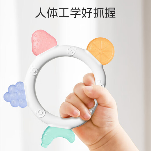 马博士婴儿牙胶安抚磨牙胶棒4个月以上口欲期小蘑菇牙胶防吃手水果牙胶