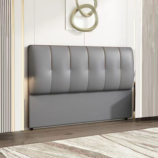 
Zhu Yun Quanyou Home Furnishing Single-Purchase Floor-standing Headboard Modern Simple Solid Wood Home Bedding Headboard can be customized with a technological fabric Fresh 0.8 meters 702 white microfiber leather fabric