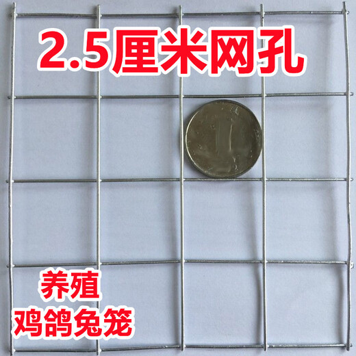 Zhongji Wanxing hot-dip galvanized wire mesh steel mesh breeding mesh anti-rust window sealing balcony wire mesh chicken pigeon rabbit cage anti-rat and snake fence 1 meter high 0.6 cm hole 0.6mm thick 1 meter long retail