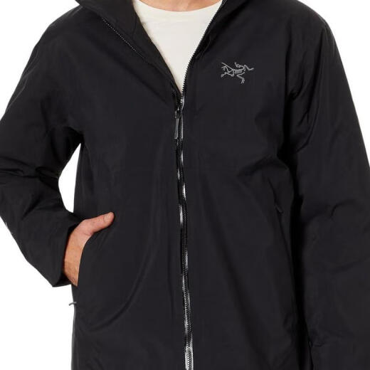 Arc'teryx (ARC'TERYX) Ralle Series Parka Hooded Jacket Men's Windproof Warm Jacket Sports Lightweight Wear-Resistant Coat Men BlackLG