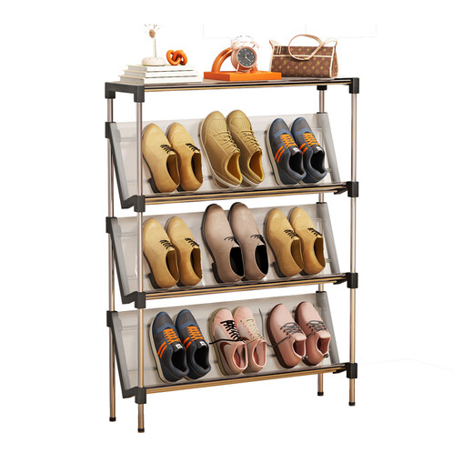 Anya door rear beveled shoe rack heightened home solid simple shoe rack storage rack with dust-proof diaphragm storage rack