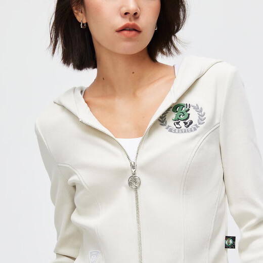 ONLY2023冬季NBA联名款时尚显瘦短款连帽卫衣女|12349R013 A43蒸汽灰色 S (160) /80A