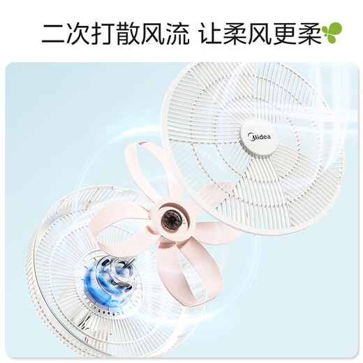 Midea National Subsidy Floor Fan Light-noise Clover Sleeping Electric Fan Home Intelligent Frequency Converter Level 1 Energy Efficiency Fan Bedroom Light-noise Desktop Vertical Dual-purpose Electric Fan Home National Subsidy Clover Sleeping MAX丨Upgraded and Heightened Sound-controlled Large Grille