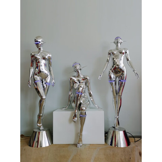 Ex Machina sculpture Sorayama Hajime Sexyrobot goddess large technology character ornament bar KTV trend decoration Ex Machina / Feitian (height 2.07 meters) fixed jin