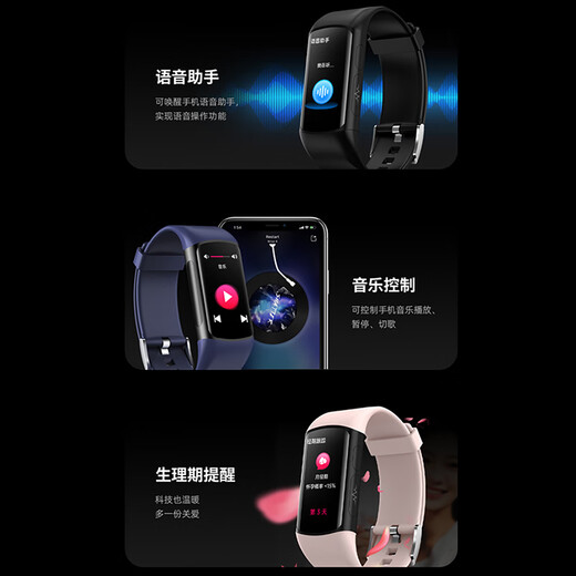 Huamete hoher Genauer Blutdrucktest Test Smart Armband Blutzucker Schlaf Harnsäure Blutlipid Blut Sauerstoff Elektrokardiogramm Überwachung Sport Uhr Top-Version-Sakura Pulver