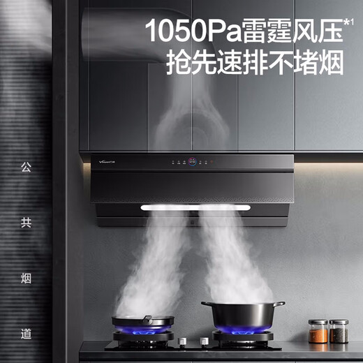 万和（Vanward）家用侧吸式抽油烟机  厨房油烟机 27m³巡航风量直流变频1050Pa大风压 WJ930 家电国家补贴