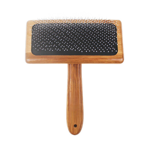 AIBODUO dog hair comb, dog hair comb, Teddy Golden Retriever, fluffy wood comb, puppy floating hair combing brush, pet supplies, medium size with dots, 15 Jin Jin is equal to 0.5 kg, suitable for left and right
