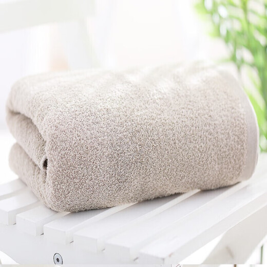 Gold towel gift box 3A grade antibacterial cotton towel bath towel three-piece set wool bath set 1 bath 2 wool brown
