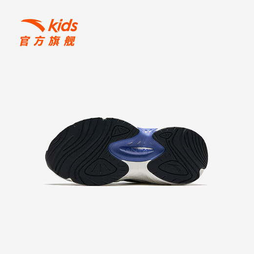 Anta Children's Sneakers for Boys's Shoes for 2025 Spring Nouveaux produits, boutons de bouton d'amortissement obstiné, Tendy Star Tour Casual Chores [Men] Black / Ivory White-2 33