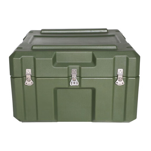 Camouflage craftsman supply box army green equipment box rotational molding box outdoor field camping army green multi-functional equipment box 600*500*400mm (can be customized with printing)