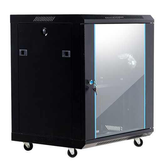 EZVIZ Hikvision Cabinet Network Cabinet B2.5406 6U Gray White Glass Door Thin 550 Width * 400 Depth * 300 High Wall Cabinet Monitoring Wall Mounted Cabinet Weak Current Cabinet KTV Switch Cabinet