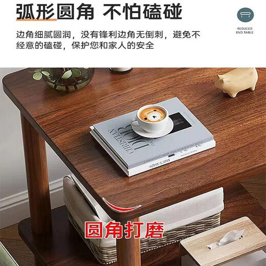 古璞佳茶几客厅沙发边几简约小茶桌小户型卧室小方桌可移动床头桌