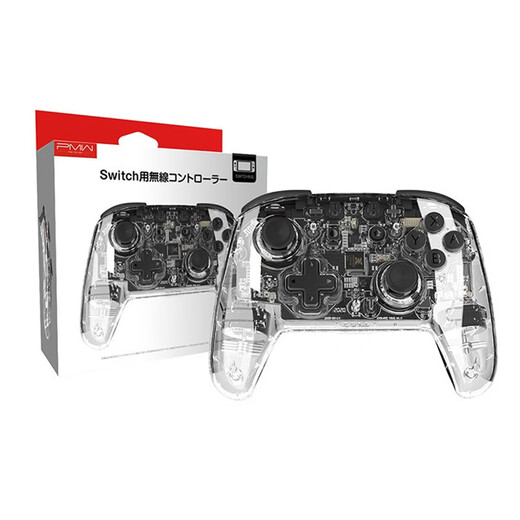 良值原装switch PRO手柄OLED游戏 蓝牙无线连发体感 NS透明手柄  带唤醒 喷射L695