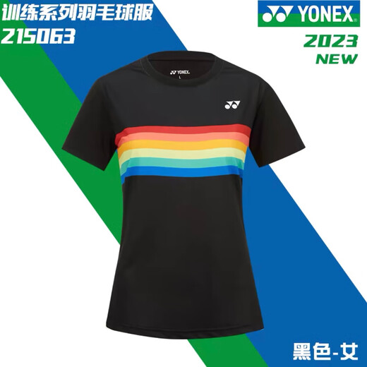 赛事威2024新款yy羽毛球服王小羽彩虹短袖女上衣吸汗速干运动比赛训练服 7029白色女款上衣 L