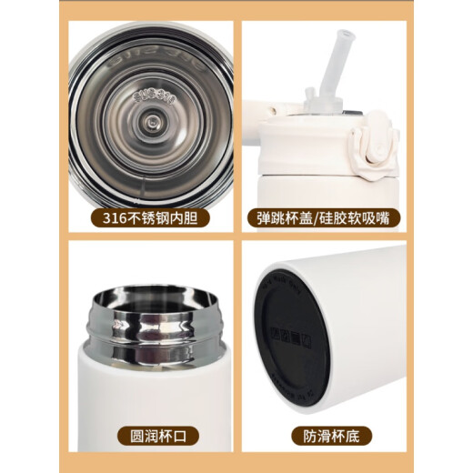 NBA Curry Warriors Thermal Cup Warriors Stephen Curry Straw Insulation Cup Men's Portable 316 Stainless Steel Cup Accompaniment Thermal Cup Student RR687 Curry-500ML316 Straw Insulation Cup