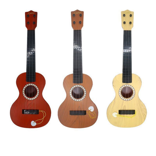 hluru Ukulele beginner's entry-level guitar 23-inch beginner instrument adult ukulele college student gift [beginner wood color] 23 inches 54 cm