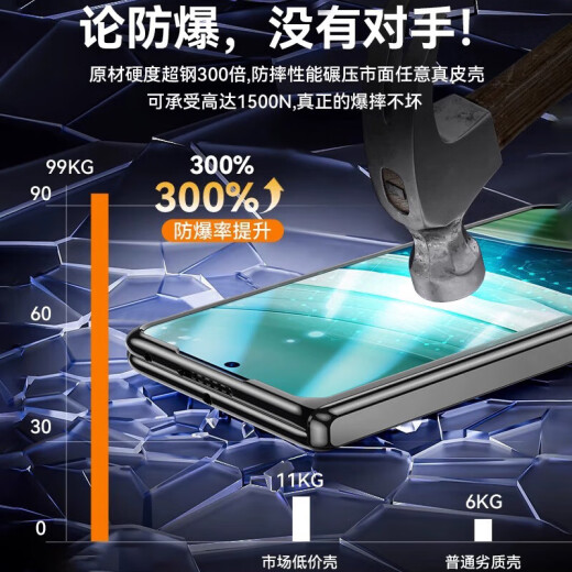 摩斐 【壳膜一体丨铰链全包】适用华为matex5手机壳X5典藏版超薄真皮带支架防摔折叠屏款羽砂黑-高清款