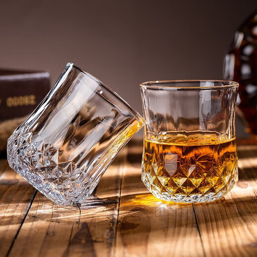 Green apple glass water cup tea cup drink cup foreign wine cup spirit cup whiskey cup 220ml*6 color box