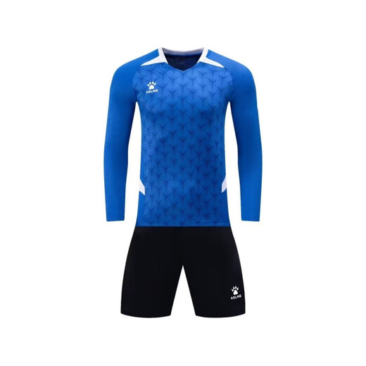 Karmakekarme -Fußballuniform Langhülle Erwachsener Kindertrikot Sport Männer und Frauenwettbewerbstraining Team Uniform Schnell trockener Druck Red XL