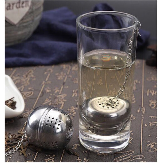 Zhiyao stainless steel seasoning ball 304 tea ball egg-shaped Weibao seasoning ball multi-purpose soaked flower filter ball pepper soup brine 410 large size 1 pack 5.5cm