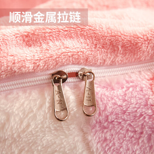 Nanjiren (Nanjiren) milk velvet four-piece double-sided velvet anti-static winter thickening autumn and winter cartoon cute wind bed set colorful 200*230cm no shedding and no static electricity Nanjiren (Nanjiren) milk velvet four-piece double-sided velvet anti-static winter thickening autumn and winter cartoon cute wind bed set colorful 200*230cm no shedding and no static electricity