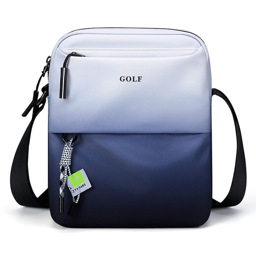 Golf (GOLF) shoulder bag, men's crossbody bag, men's and women's gradient casual sports bag, commuter iPad mobile phone bag, water-repellent travel bag