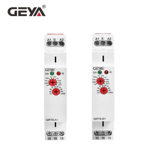 GEYA格亚GRT8-A1B1A2B2通电延时断开时间继电器模块控制器220交流 AC/DC12240V 一开一闭BT延时断开+一组瞬