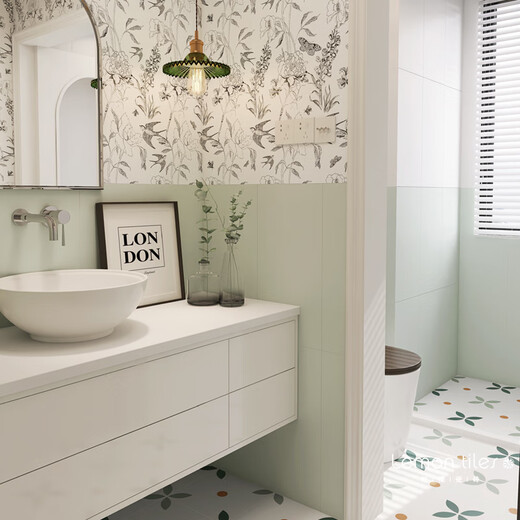 Azulejos de pared de baño XMSJ Tildos de flores de trago de balcón retro balcón de cocina no incluyen transporte, consulte H12806 (600x1200 mm) Otros