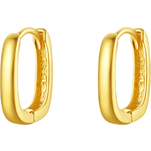 Saturday Blessing Yellow 18K Gold Earrings Earrings Colored Gold Earrings Birthday Gift for Women C0913663 Pair