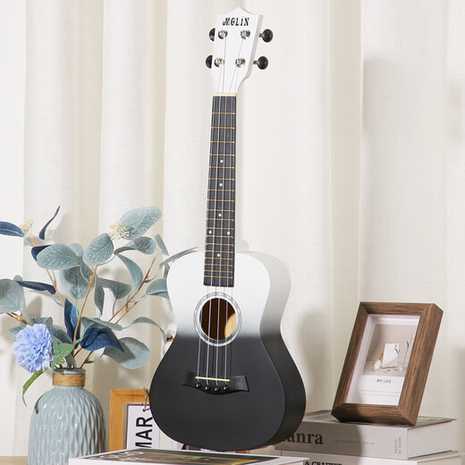 Fermin Ukulele Beginners Men and Women Students Pequeño guitarra 23 Introducción infantil a niñas de 26 pulgadas Instrumentos musicales de 26 pulgadas-Blue de tinta + PACK de regalos