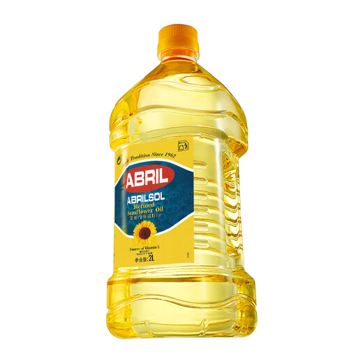 艾伯瑞25年1月生产ABRIL压榨葵花籽油2L西班牙原装原瓶进口 煎炒炸烘焙