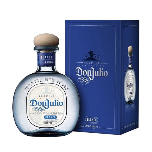 唐胡里奥Don Julio 唐胡里奥银龙舌兰酒特基拉进口洋酒银标珍藏白标1942 750mL 1瓶