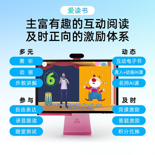 Libros genuinos-Beijing-Cangcang distribución directa Dolphin Xiaomeng máquina de lectura bilingüe de educación temprana T10 Clear Sky Pink Regalo de Año Nuevo Edición para niños de 0 a 12 años Institución de tutoría Pantalla de papel de tercera generación Protección para los ojos Luz anti-azul Tableta de educación temprana inteligente bilingüe en chino e inglés 16 pulgadas 8G + 256G Big J Little D ** Máquina de aprendizaje Dolphin Materiales de lectura extracurriculares masivos en chino e inglés