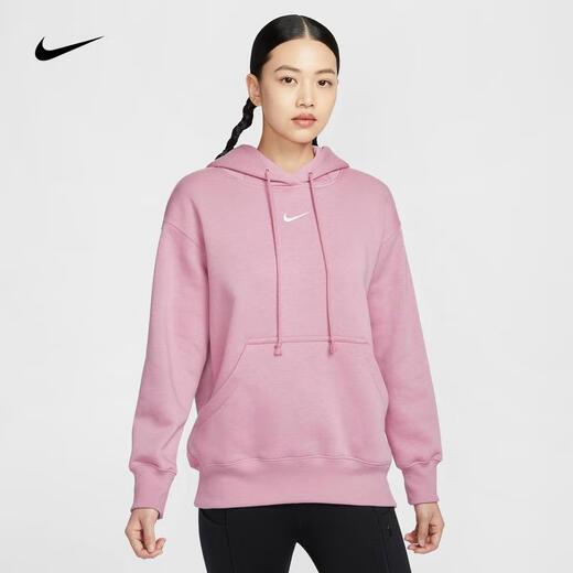 Nike (NIKE) SPORTSWEAR PHOENIX FLEECE Sweat à capuche surdimensionné en velours coupe-vent pour Femme DQ5861-699 XL