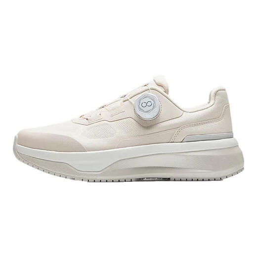 ANTA (ANTA) Shenxing 13pro丨Women's shock-absorbing sports shoes, wide last twist buckle, water-repellent commuting jogging autumn new training shoes, fish belly white/digital fog gray-4 36 (female 5.5)