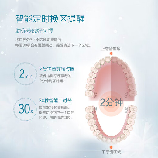 Panasonic Tooth Guard Electric Toothbrush Suitable for Sensitive Gums Removes Stain and Protects Gums Intelligent Pressure Sensing 3 Teeth Cleaning Modes Gift DC12 to Boyfriend or Girlfriend White