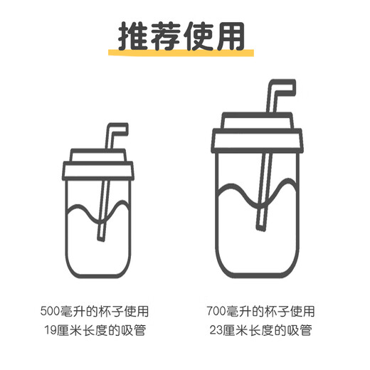 Babic disposable straws, independent beverage packaging, bendable artistic plastic thin straws 6mm*26cm*100